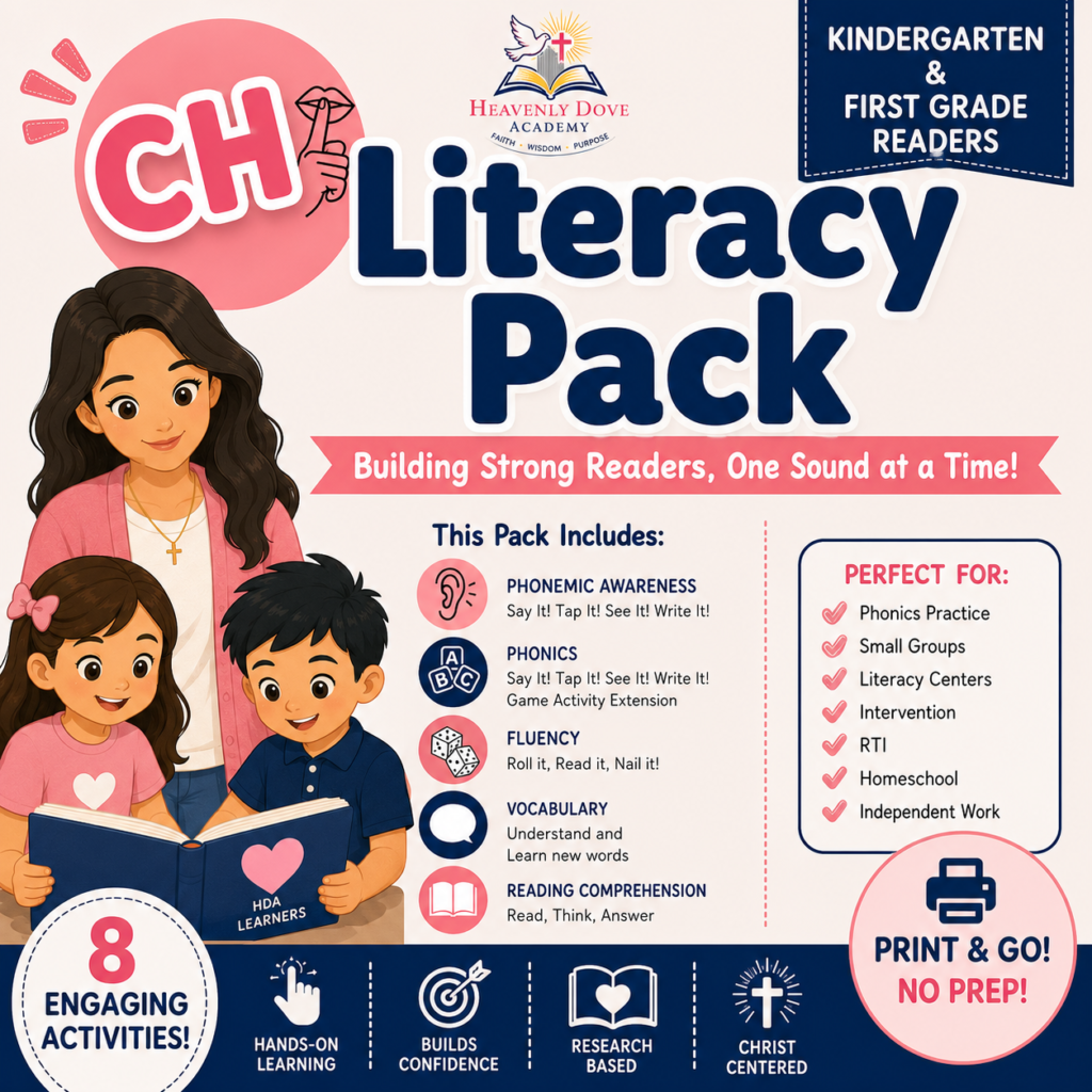 CH Literacy Pack | Kindergarten & 1st Grade Phonics Activities
