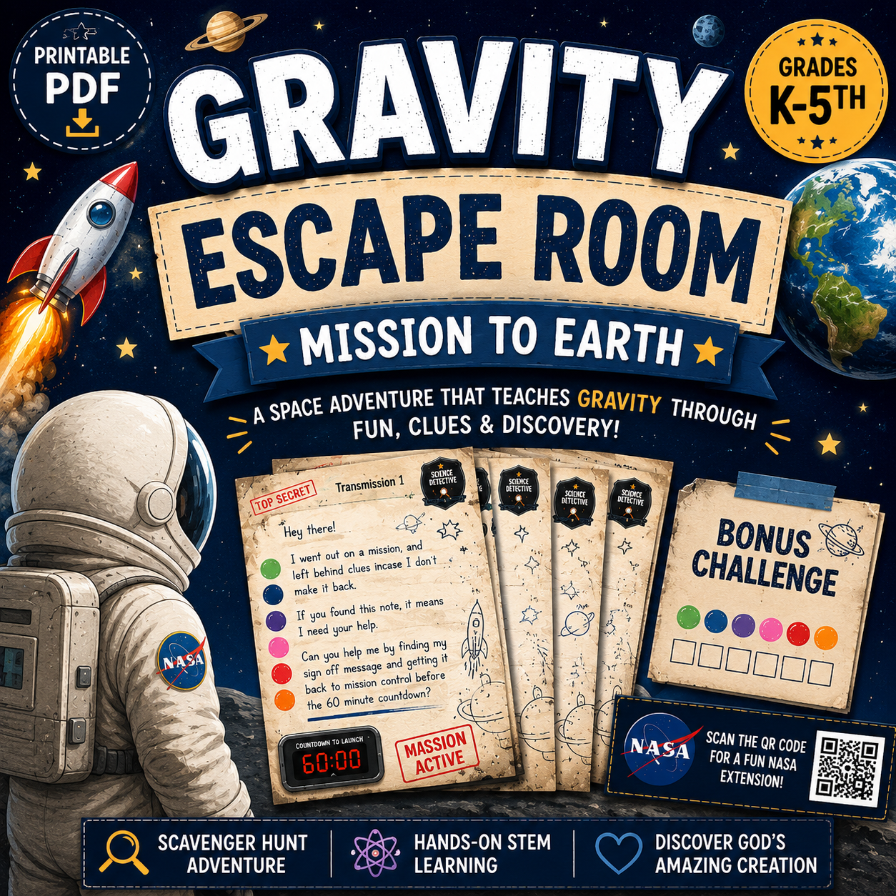 Mission to Earth: A Gravity Escape Room Adventure (Digital Download)