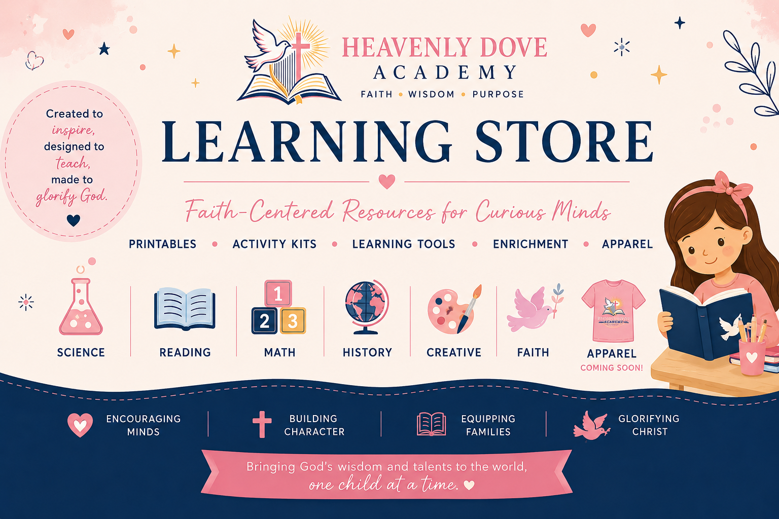 Heavenly Dove Academy Store Banner