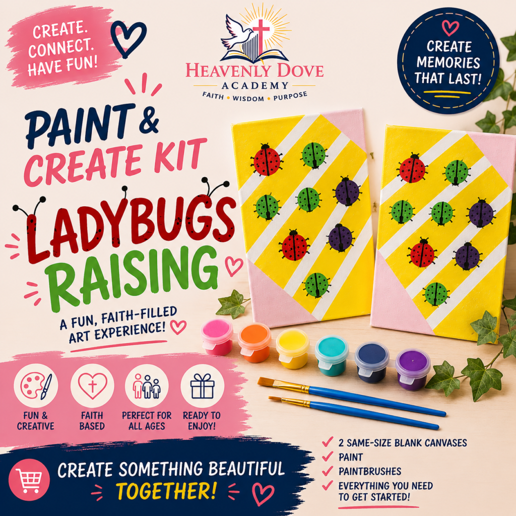 Ladybugs Raising – Paint & Create Kit 🐞🎨